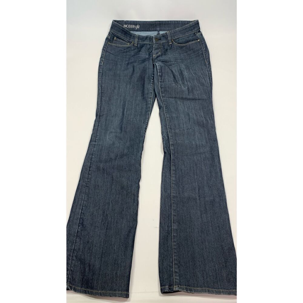 Ann Taylor Women's Denim Five Pocket Modern Fit Bootcut Jeans Blue Size 4